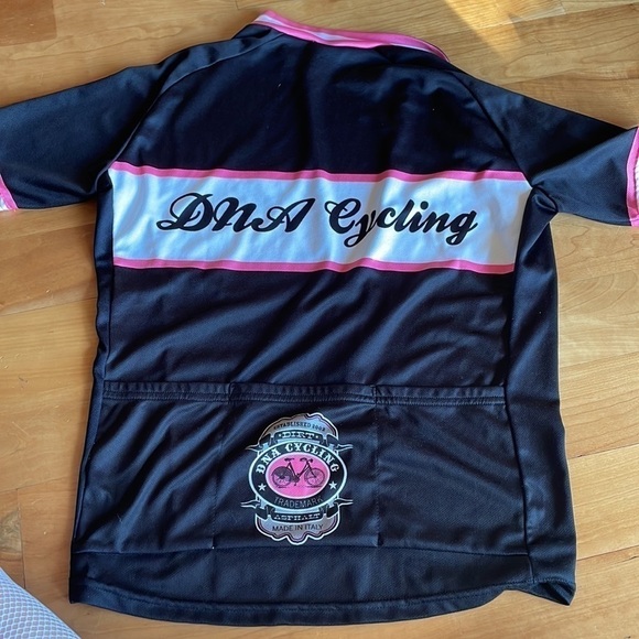DNA CYCLING bike jersey black white pink L short sleeve - Picture 8 of 9